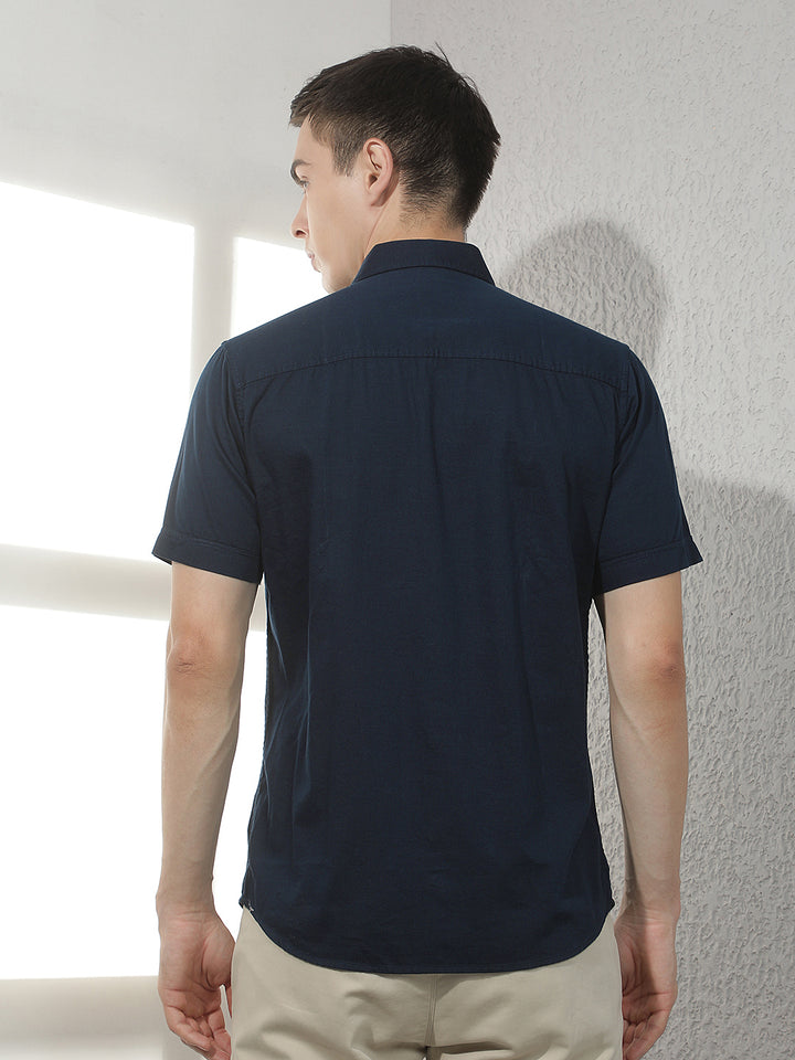 Luxe Royal Navy Navy Blue Shirt