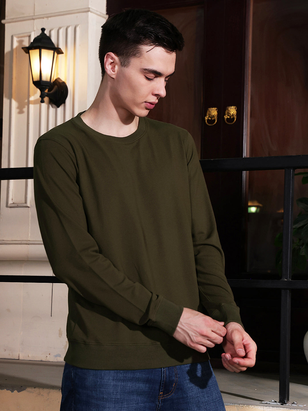 Essential Moss Olive Sweatshirt
