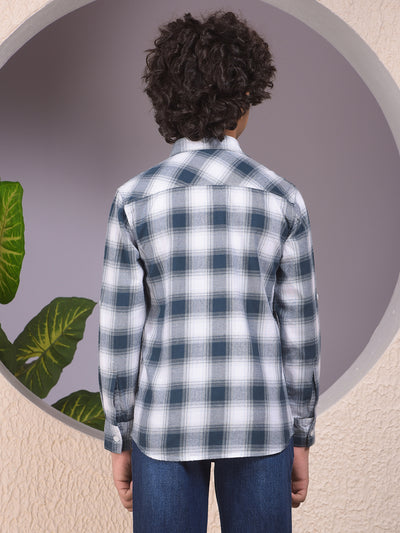 Green Checked 100% Cotton Shirt