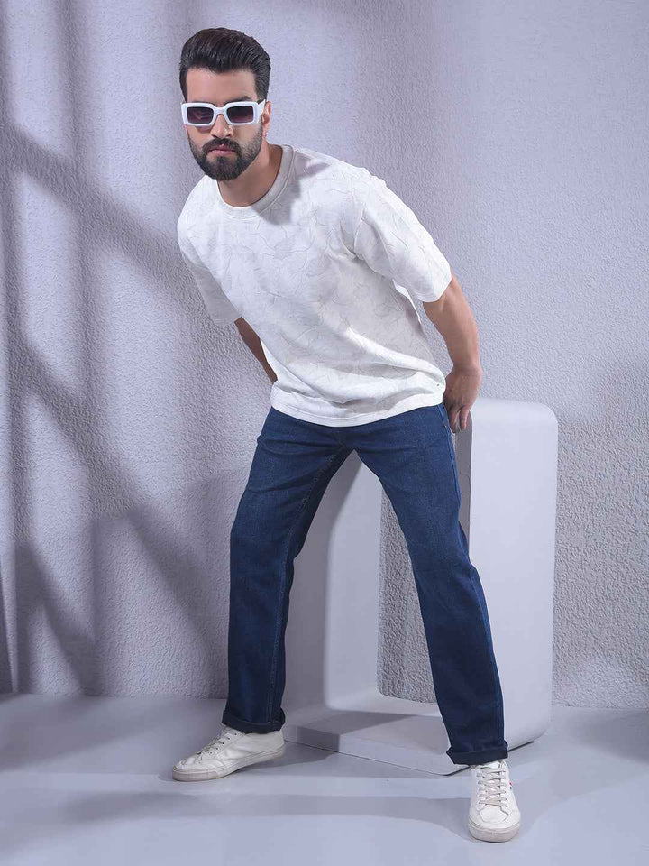 White Jacquard T-Shirt