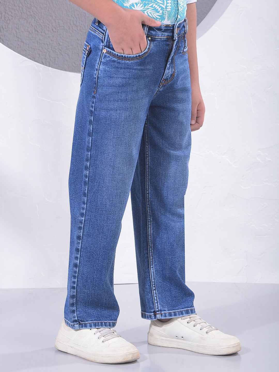 Deep Blue Urban Baggy Jeans