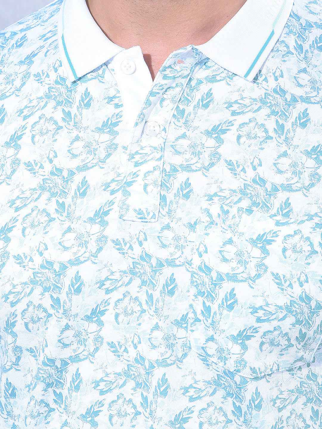 Green Floral Print T-Shirt