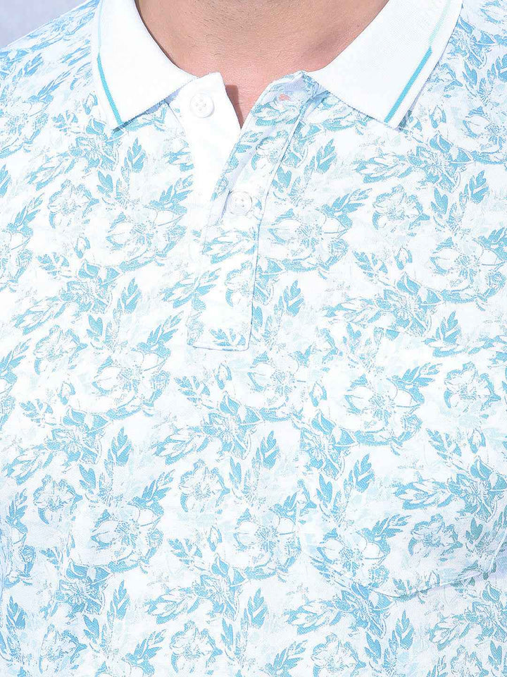 Green Floral Print T-Shirt