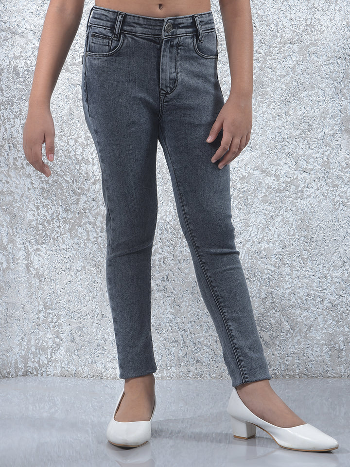 Sleek Grey Skinny Jeans