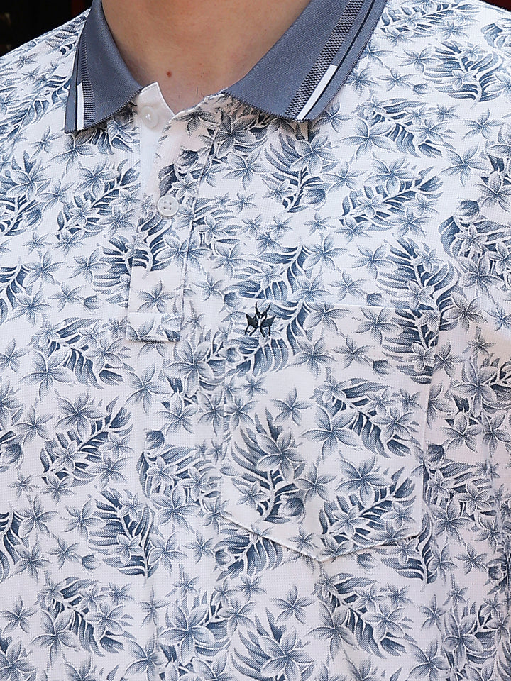 Blue Floral Print T-Shirt