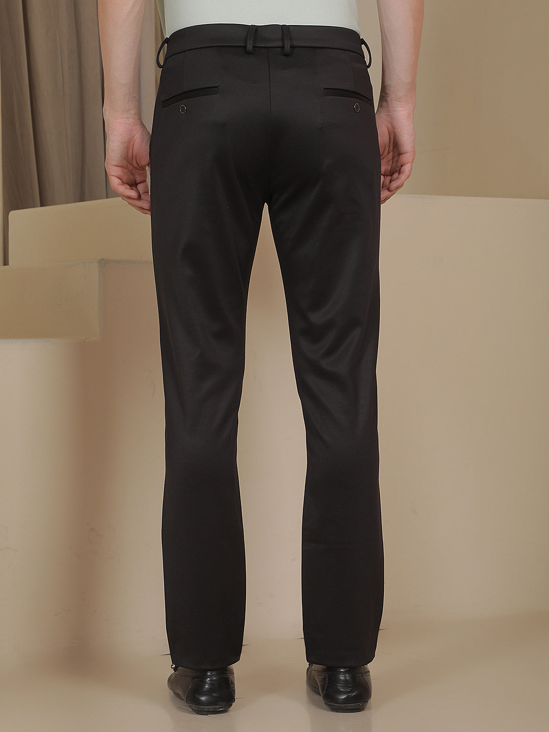 Classic Stealth Black Knitted Trousers