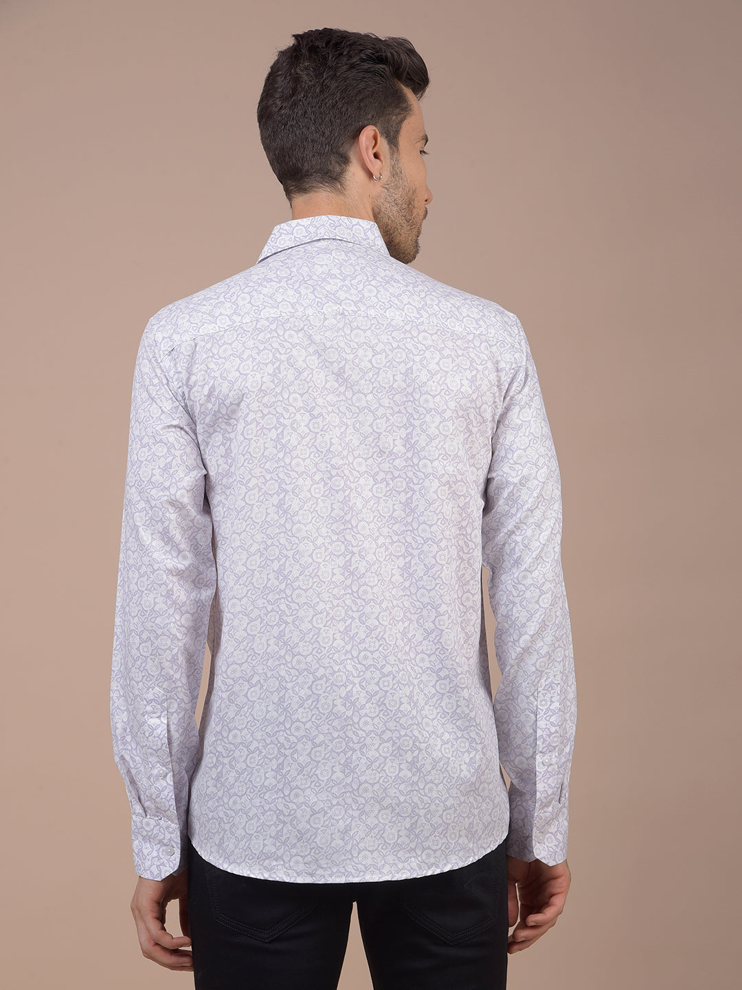Purple Printed Shirt