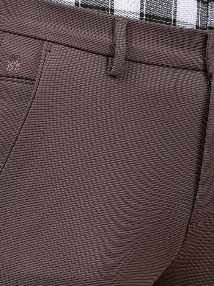 Modern Edgey Brown Knitted Trousers