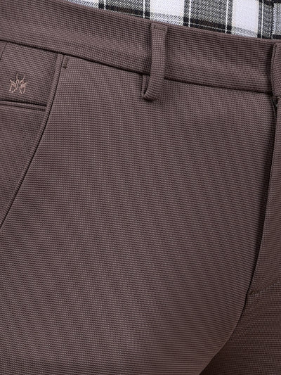 Modern Edgey Brown Knitted Trousers