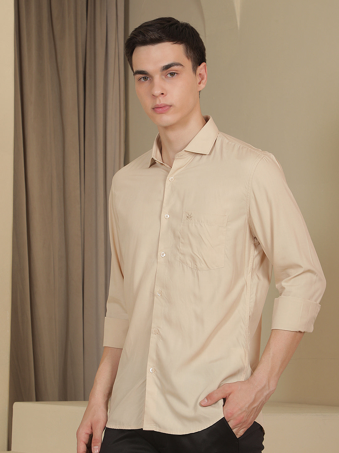 Sand Beige Modal Shirt
