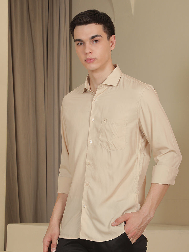 Sand Beige Modal Shirt