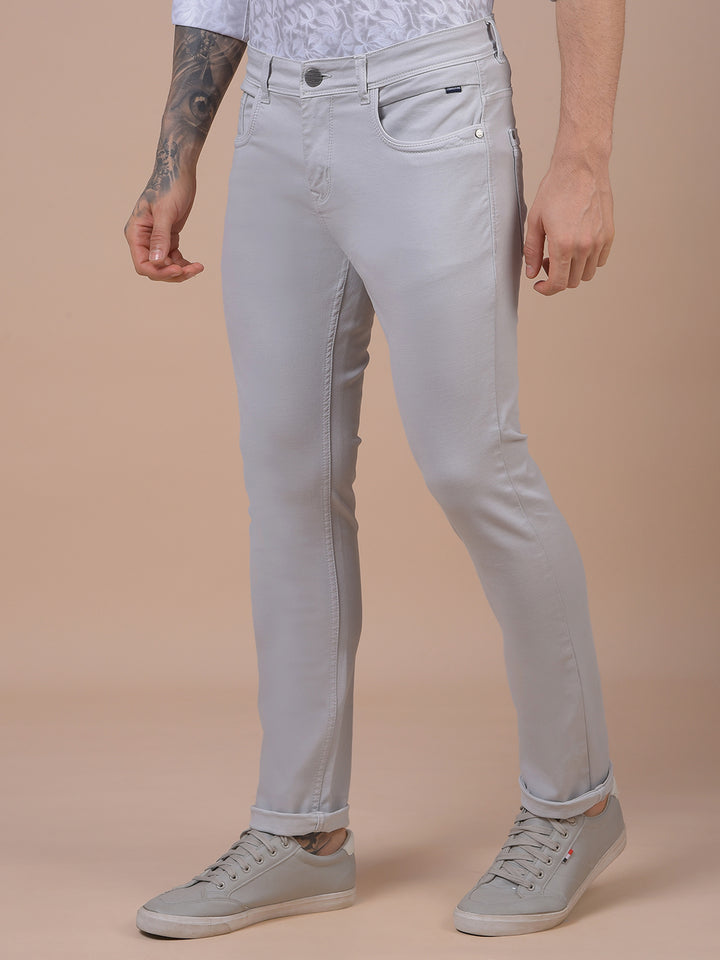 Chic Grey Jeans-Men Jeans-Crimsoune Club