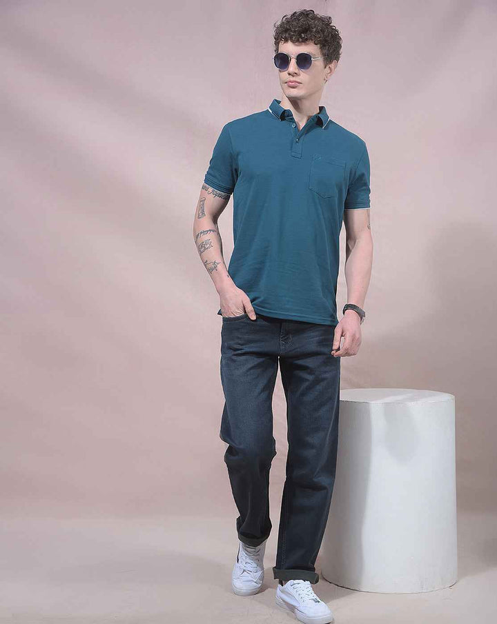 Sleek Dark Blue Jeans