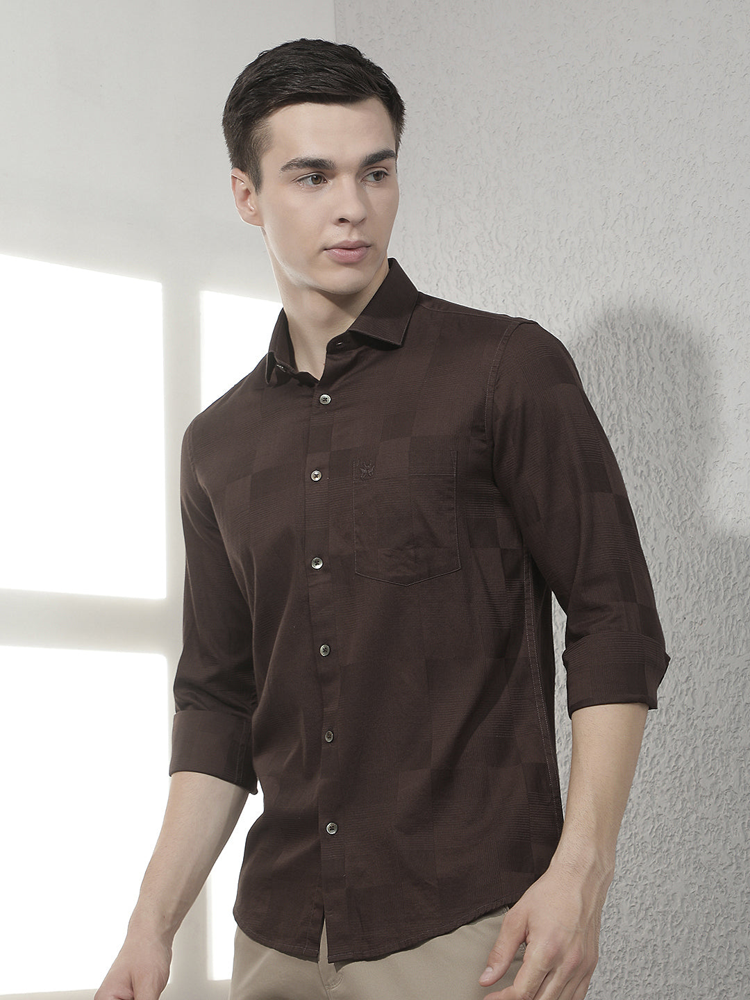 Brown 100% Cotton Shirt