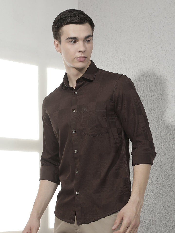 Brown 100% Cotton Shirt
