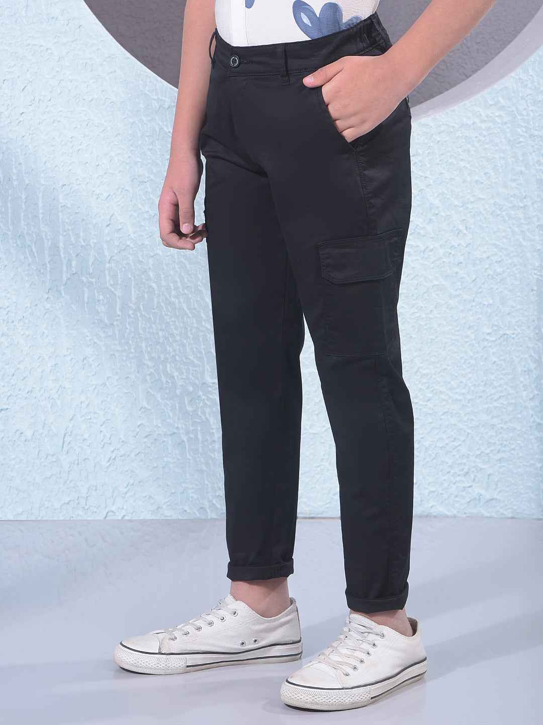 Black Cargo Trousers