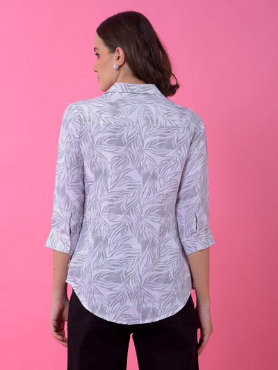 White Printed Shirt
