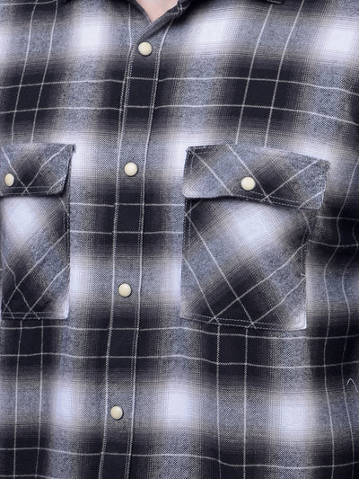 Black Checked 100% Cotton Shirt