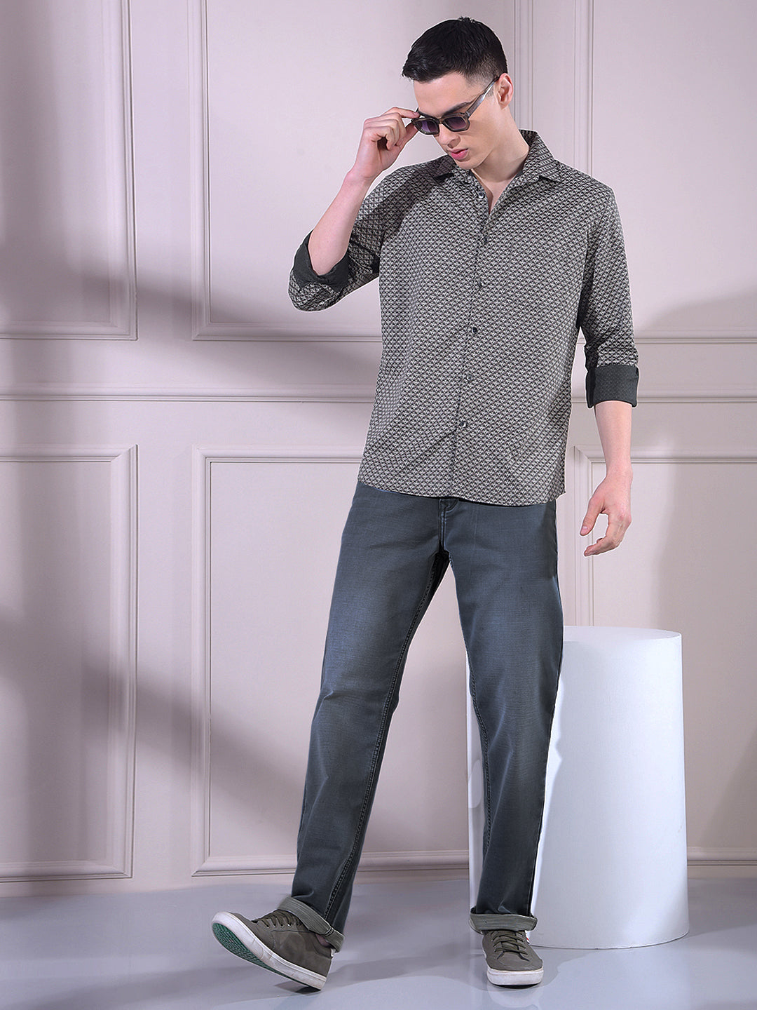 Crisp Light Blue Straight Smooth Jeans