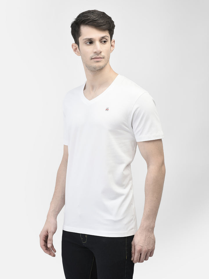 White V-Neck T-Shirt