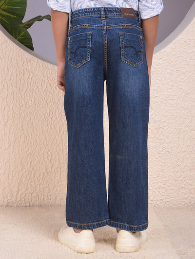 Dapper Blue Dark Wash Baggy Jeans