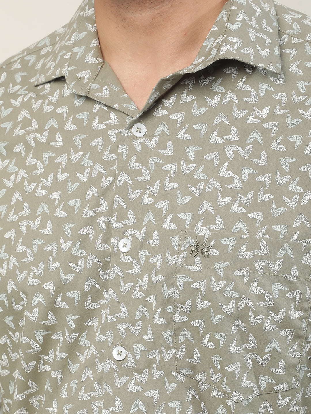 Urban Leaf Green Printed Shirt