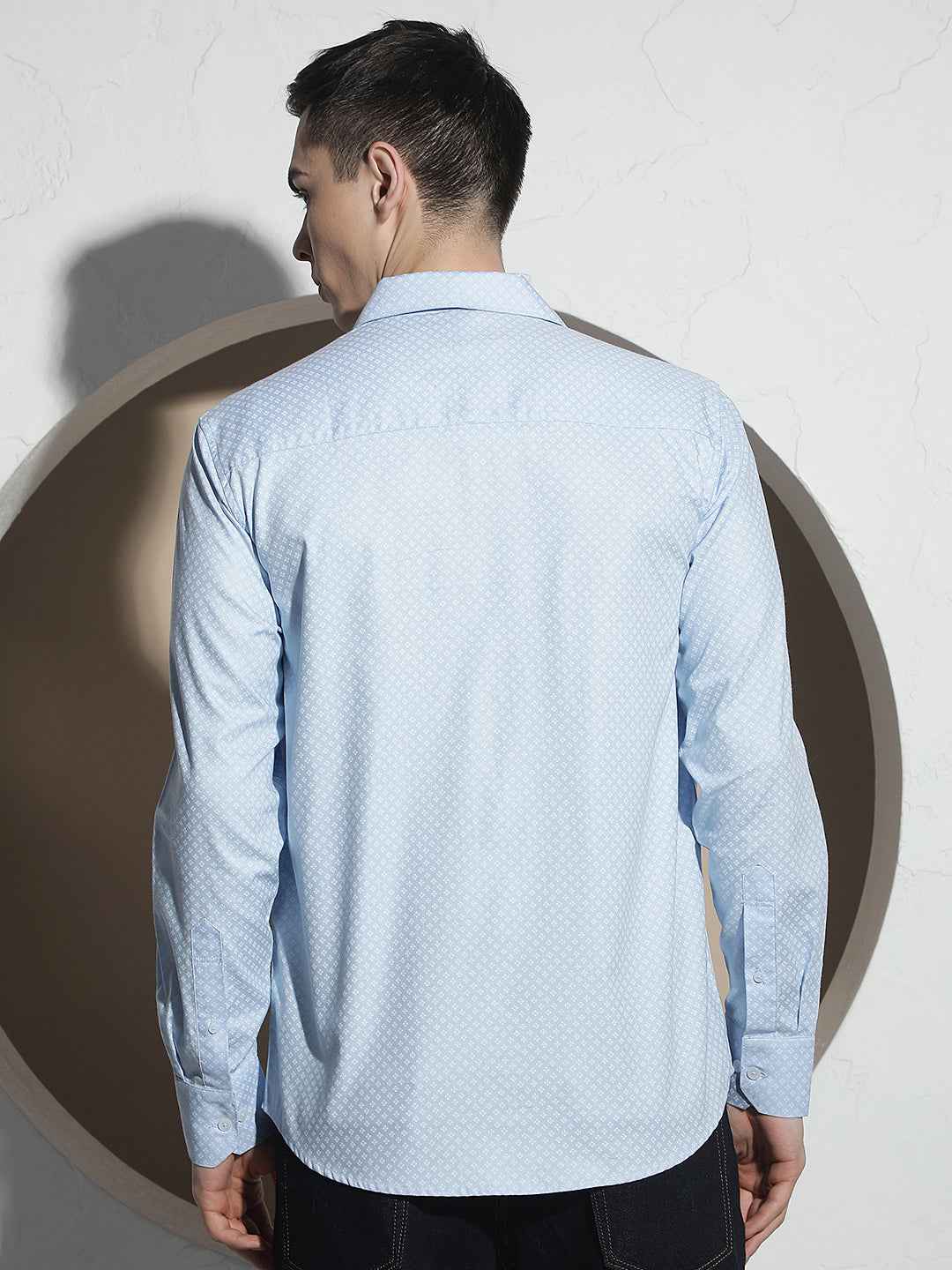 Fresh Blue Printed Shirt