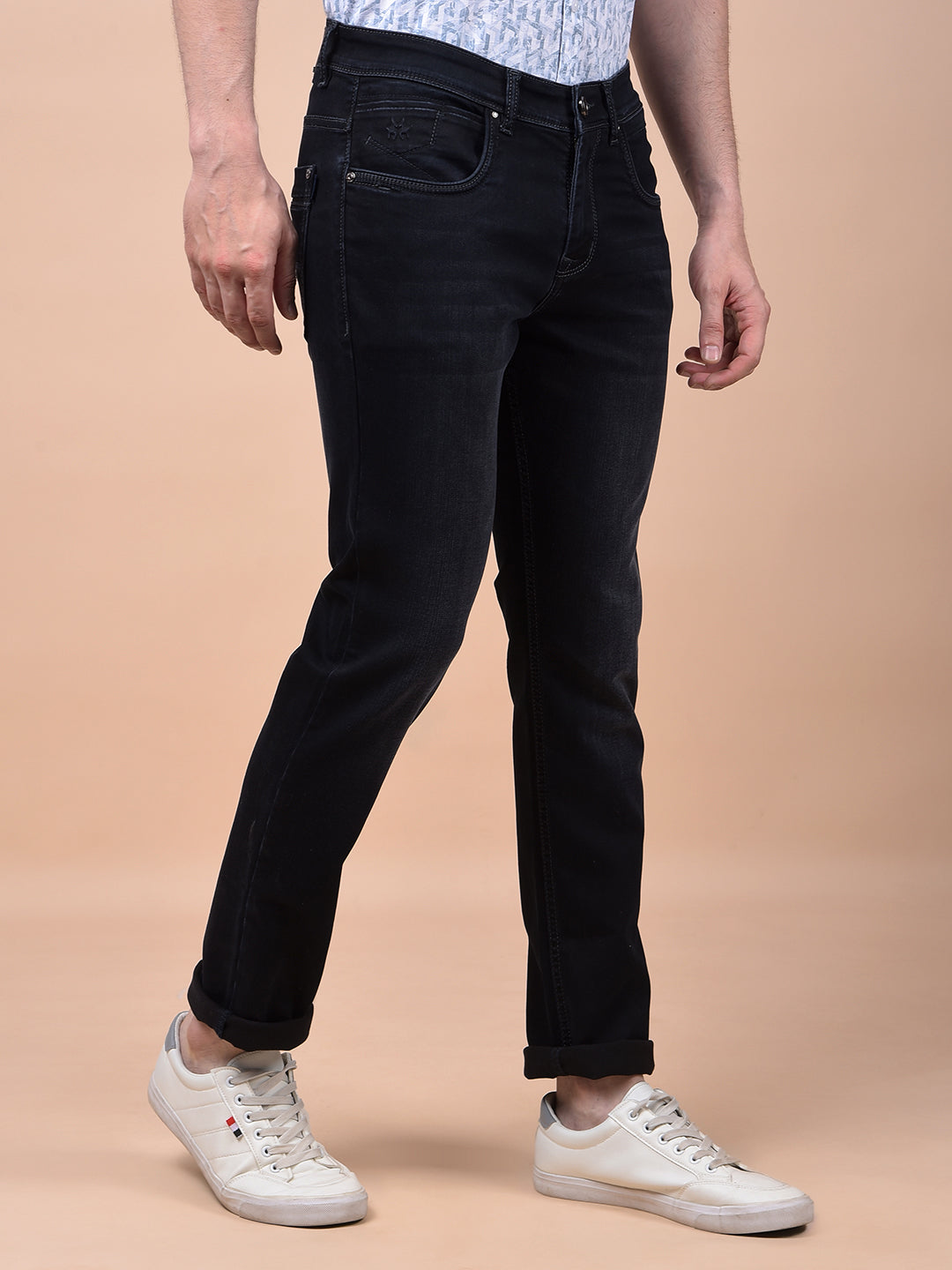 Deep Black Smooth Fit Jeans