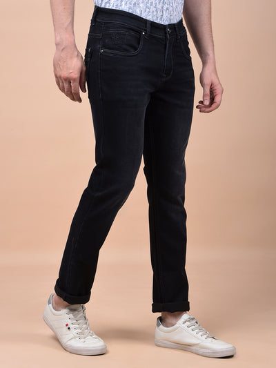 Deep Black Smooth Fit Jeans