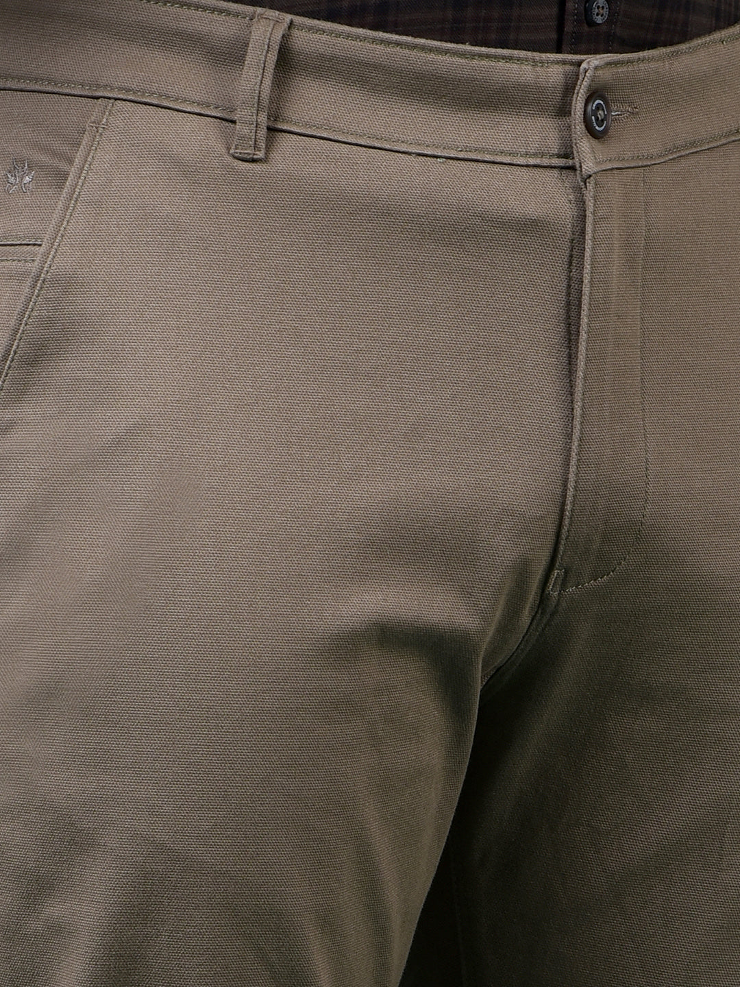 Khaki Printed Trousers