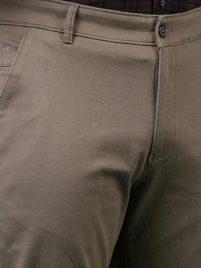 Khaki Printed Trousers