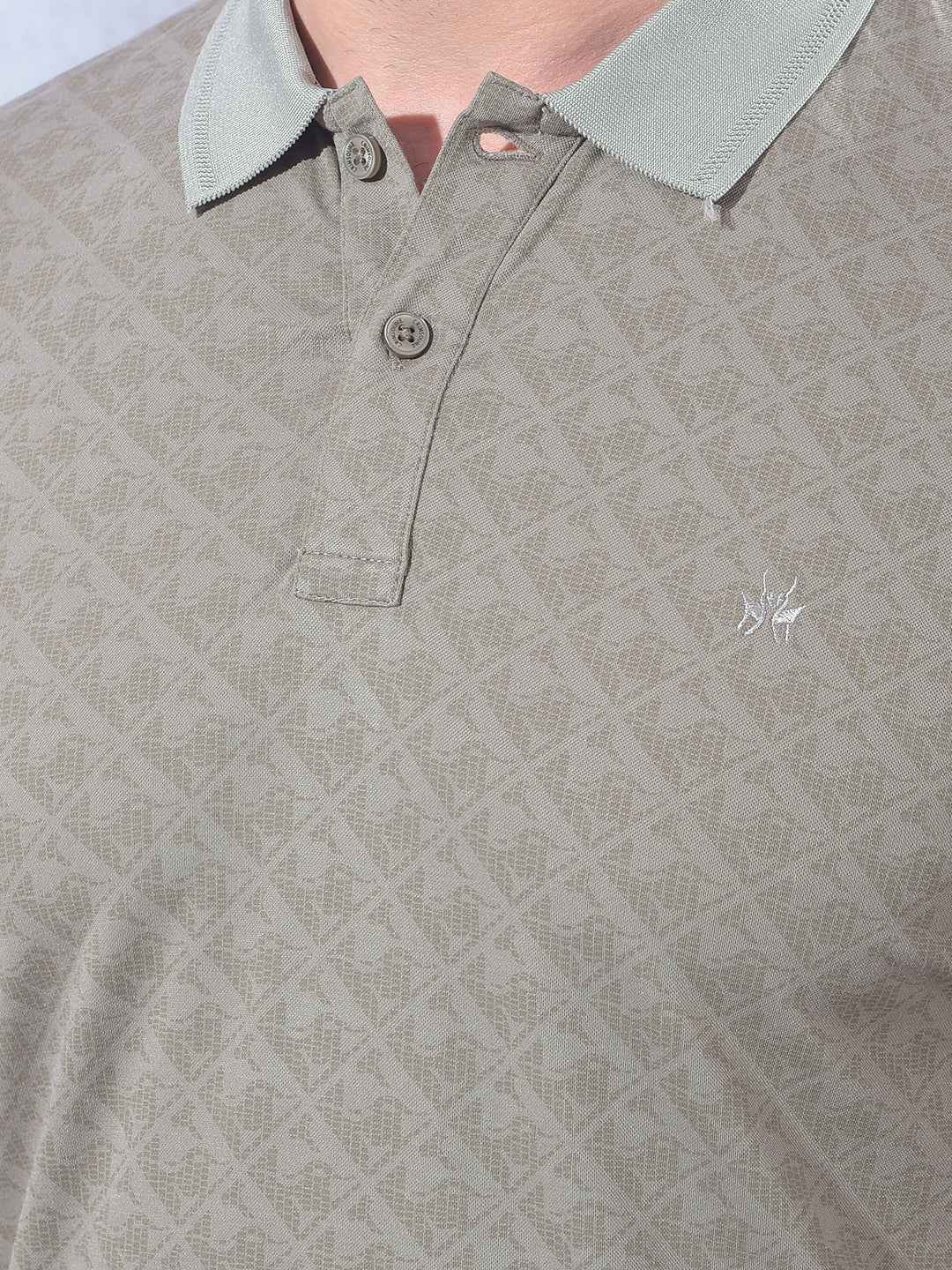 Brown Printed T-Shirt