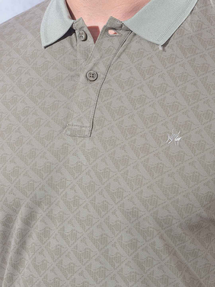 Brown Printed T-Shirt