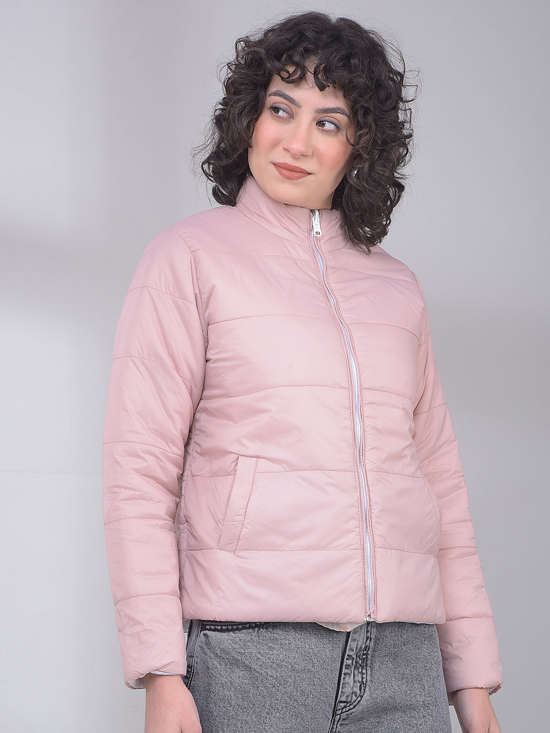 Pink Reversible Puffer Jacket