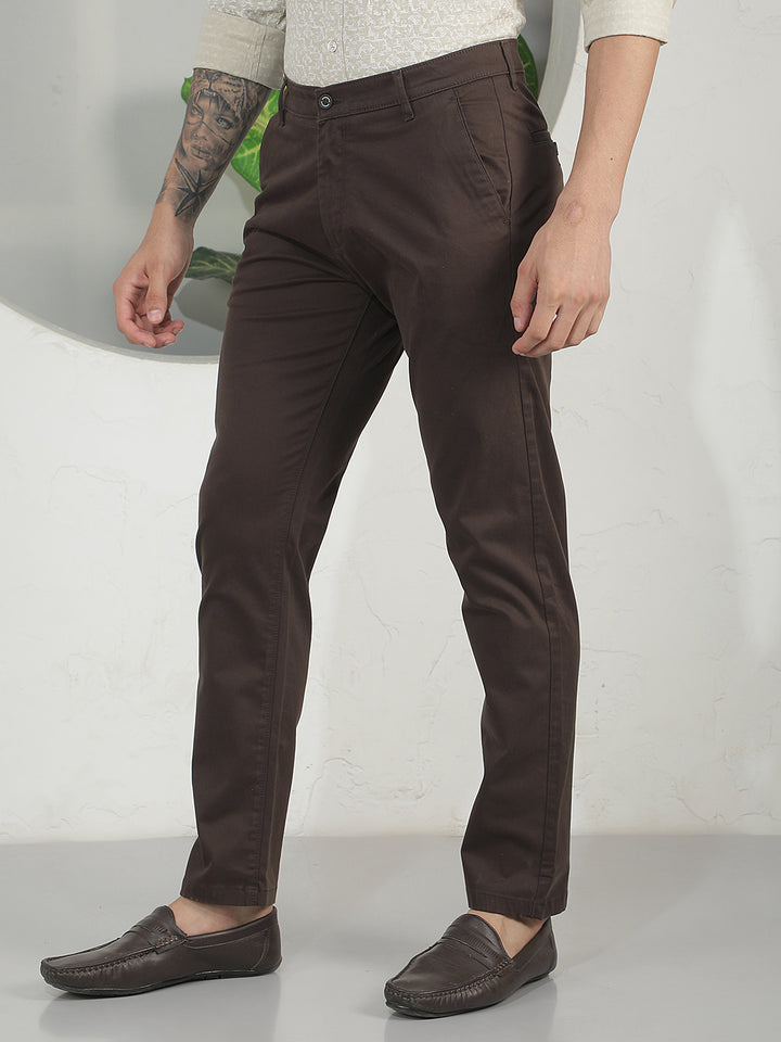 Walnut Wood Brown Trousers