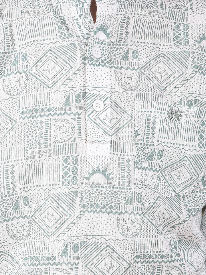 Luxe Green Printed Kurta