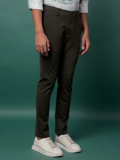 Monochrome Olive Slim Trousers