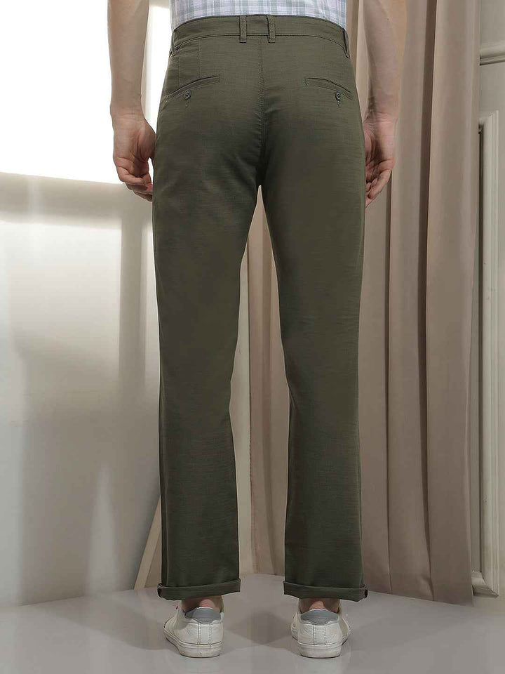 Olive 100% Cotton Trousers