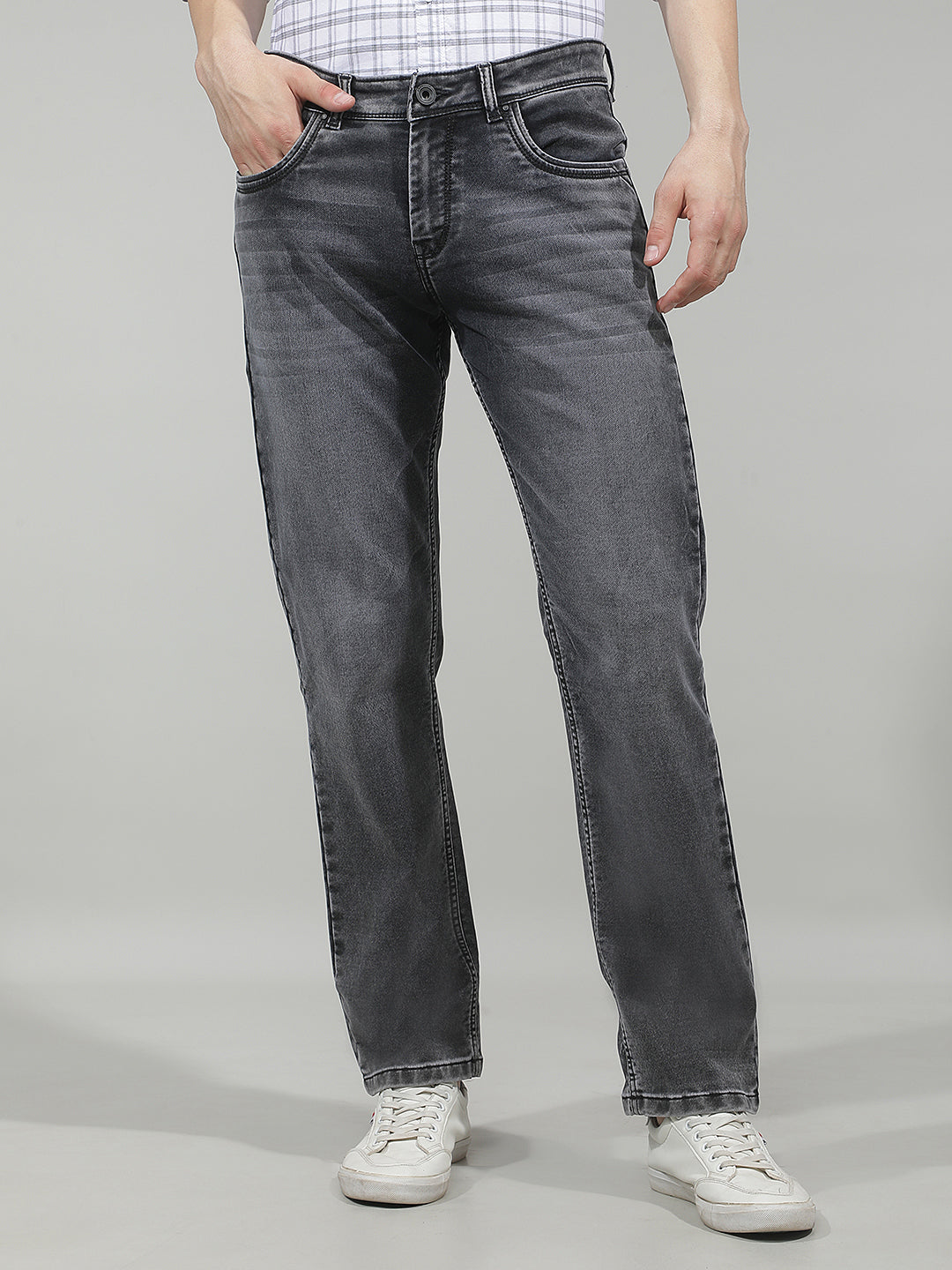 Modern Raven Black Straight Jeans