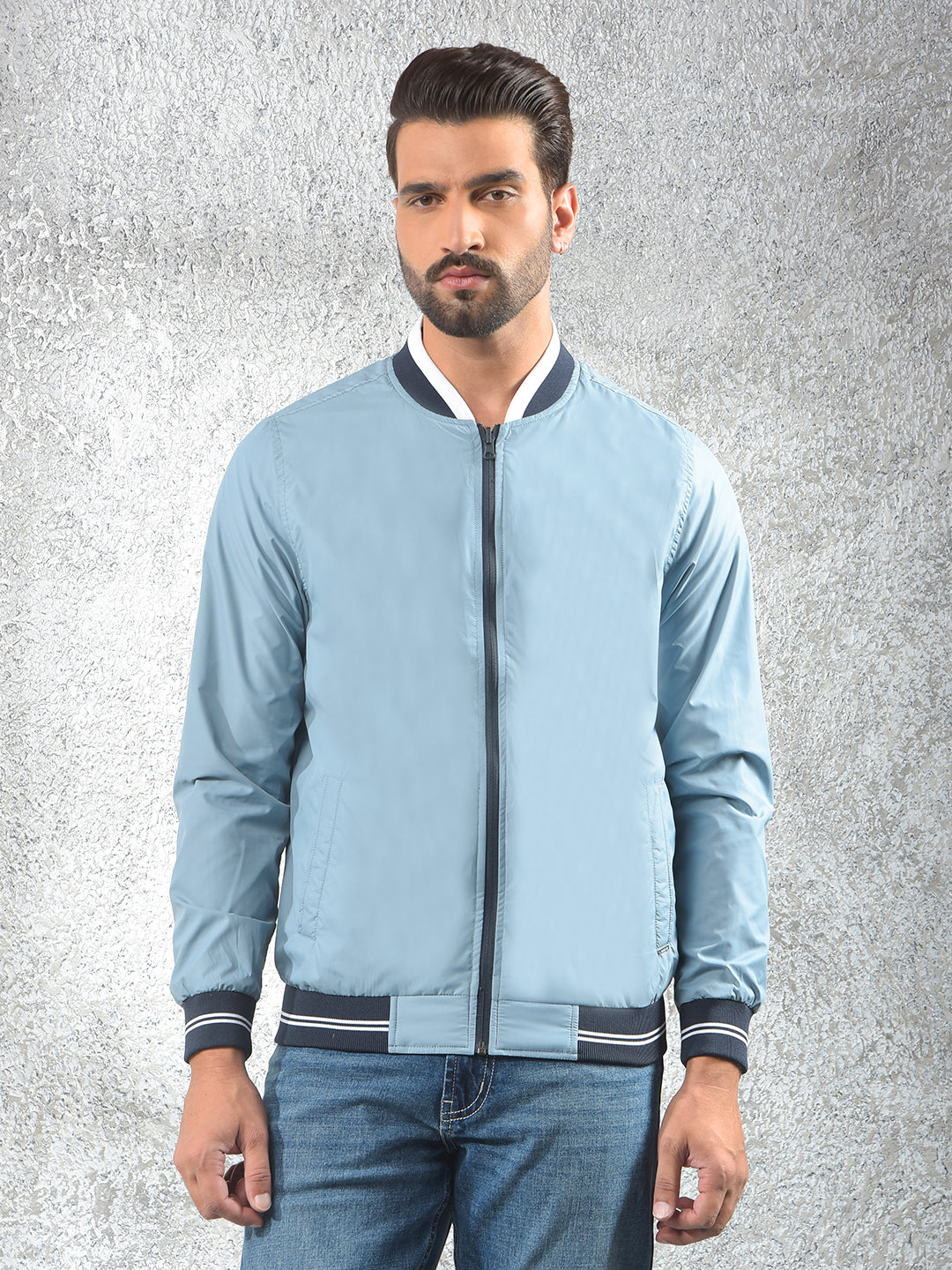 Navy Blue Reversible Jacket