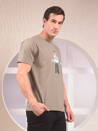 Olive Graphic Print T-Shirt