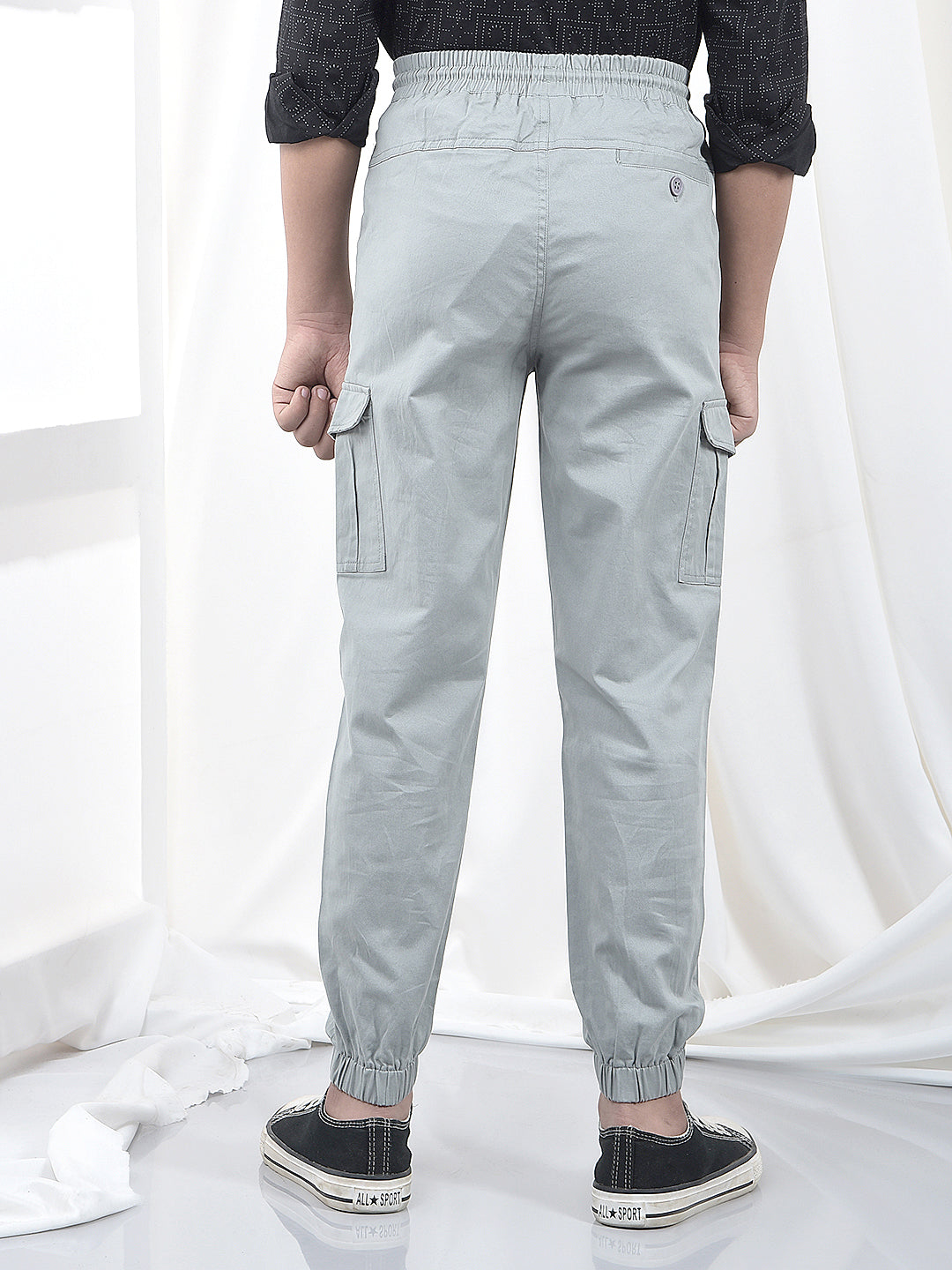 Urban Drift Grey Cargo Joggers