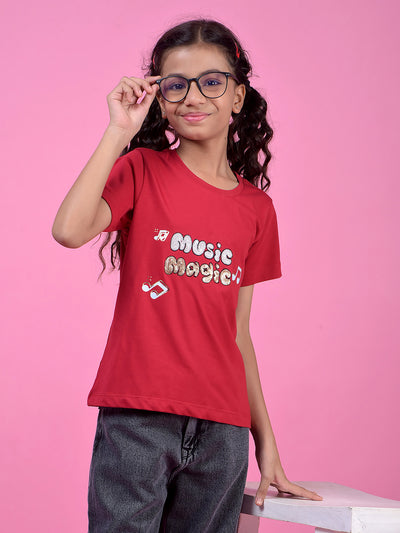 Red Graphic Print T-Shirt