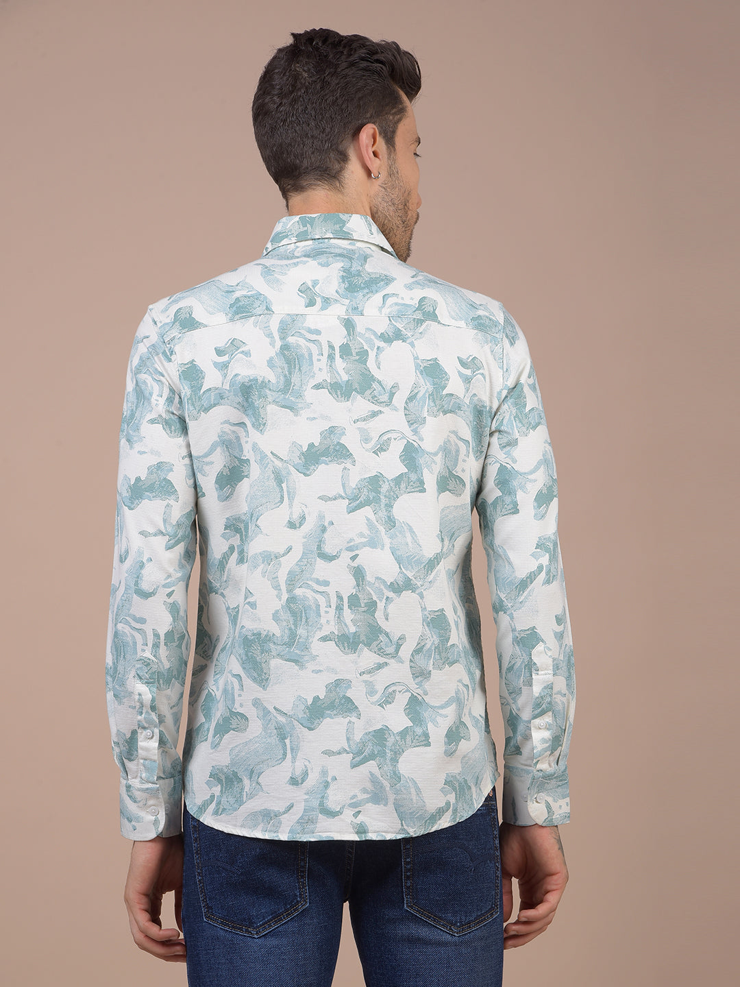 Green Printed Shirt