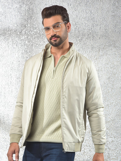 Flexible Beige Puffer Jacket