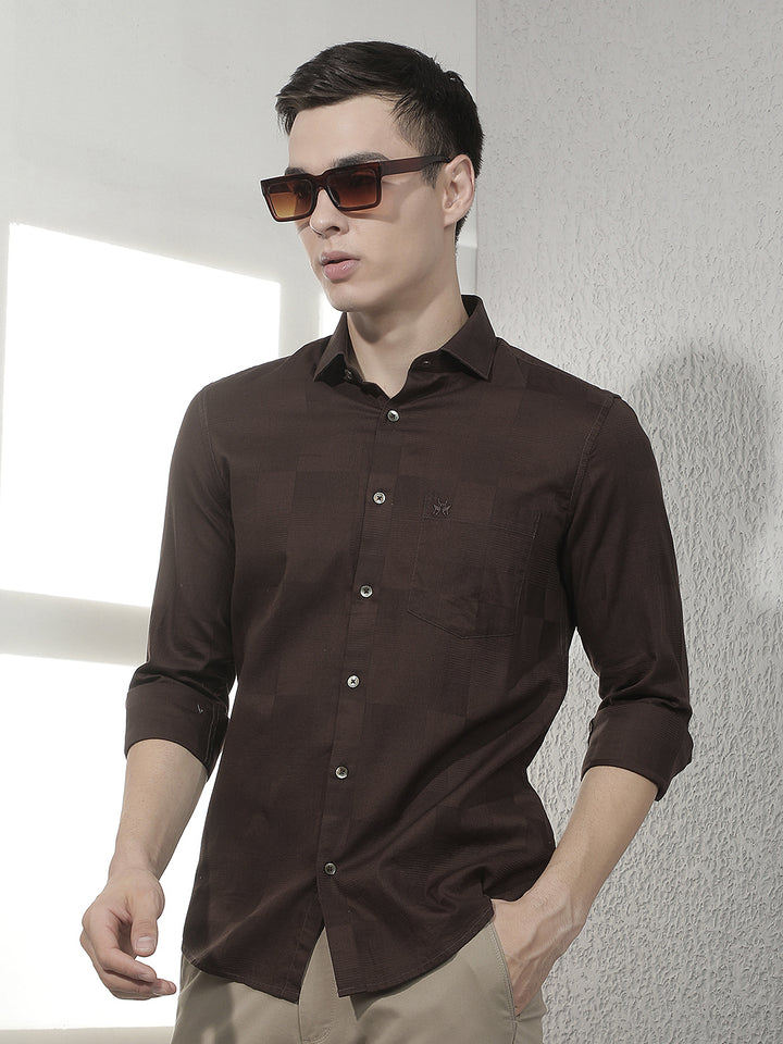 Brown 100% Cotton Shirt