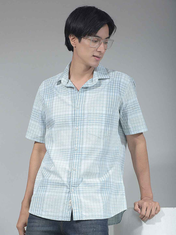 Green Checked 100% Cotton Shirt