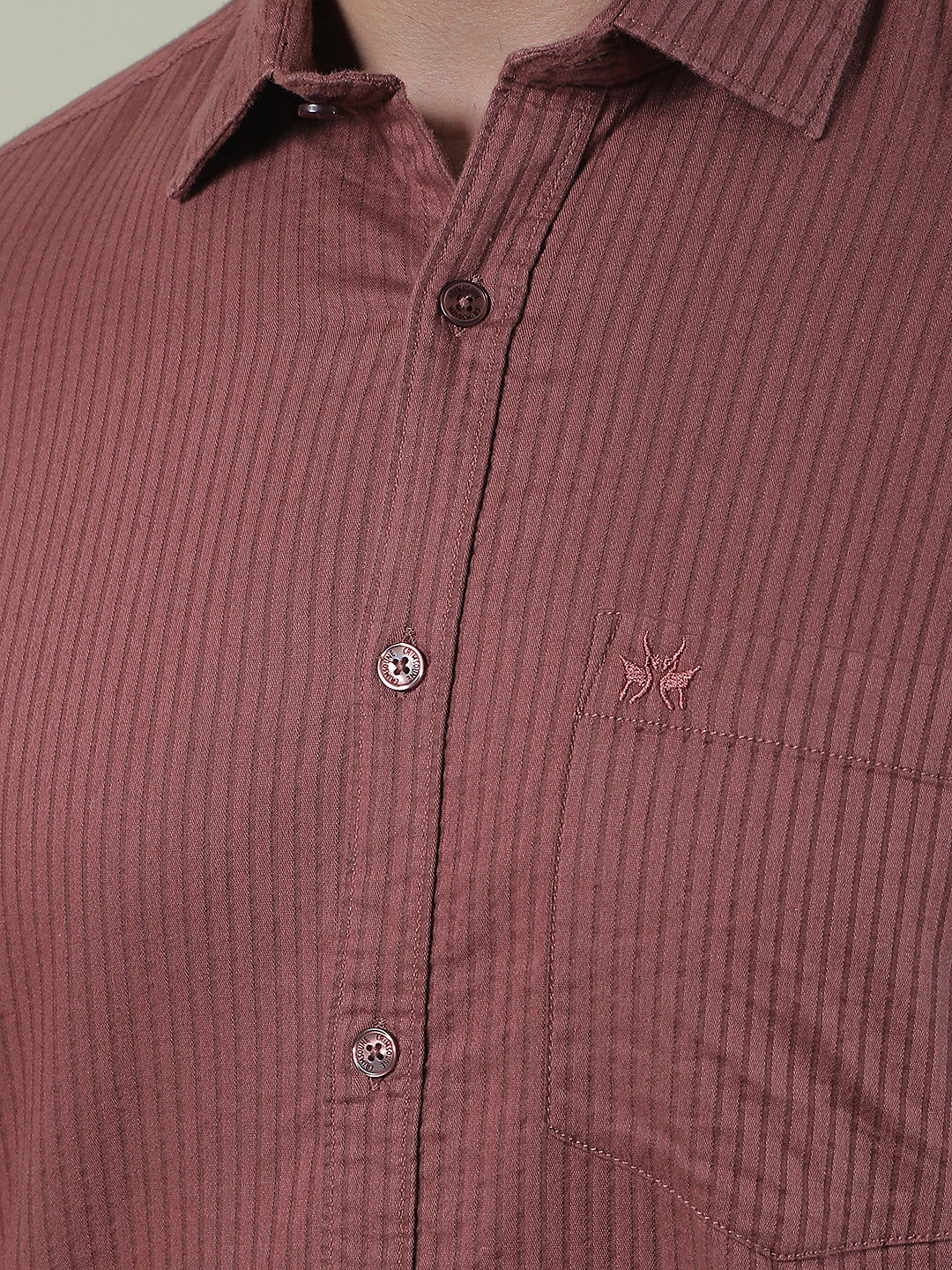 Hazelwood Brown Striped Shirt