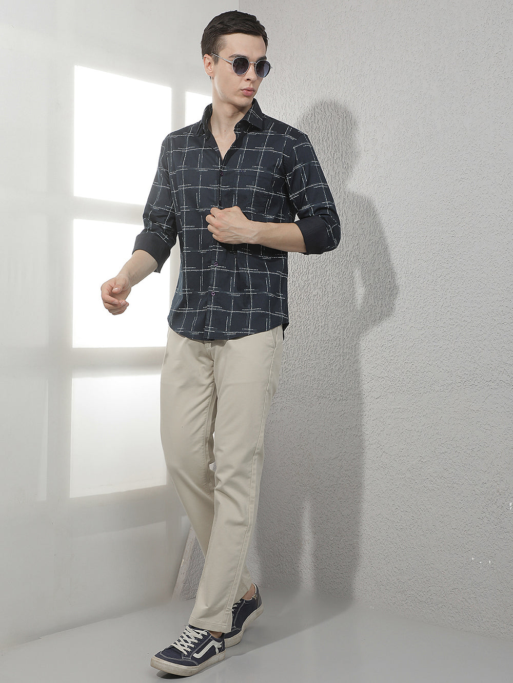 Sleek Milk Cream Straight Trousers