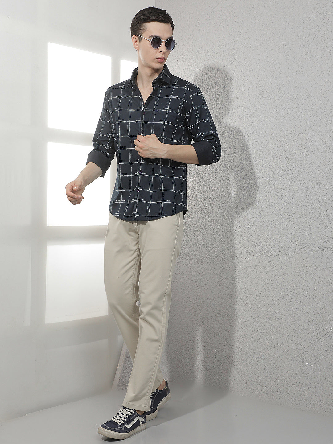 Sleek Milk Cream Straight Trousers